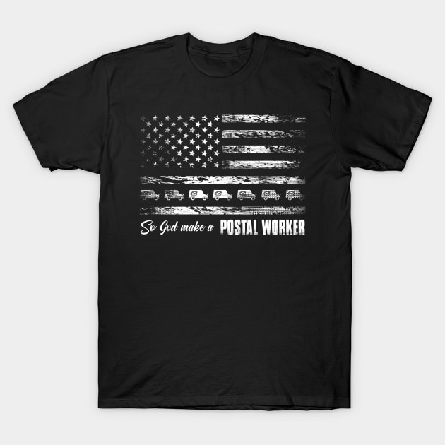 Postal Worker Flag T-Shirt by janayeanderson48214